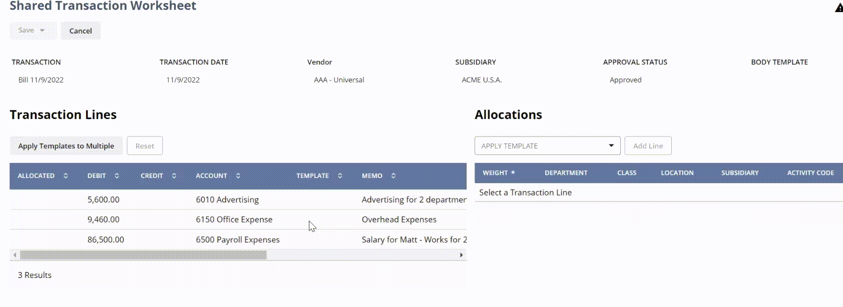 How to Allocate Transactions in NetSuite to Segments and Subsidiaries
